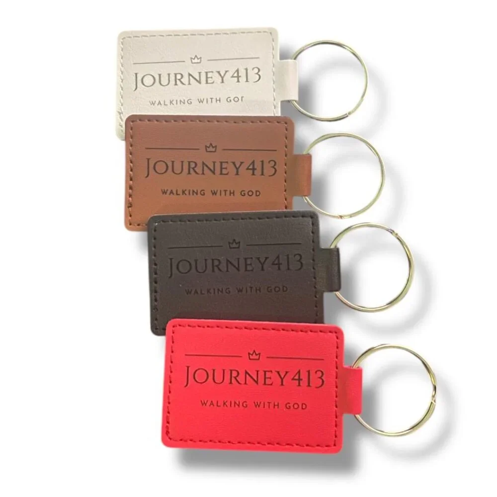NEW - JOURNEY413 LUXURY LEATHER KEYCHAIN - BAG CHARM 4 STYLES 1(PC) - Picture 5 of 9